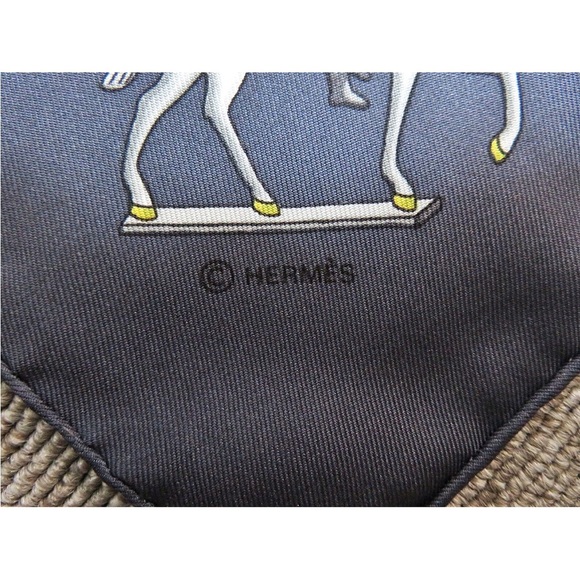 Hermes Red and Blue Artificiers Scarf - Picture 10 of 12